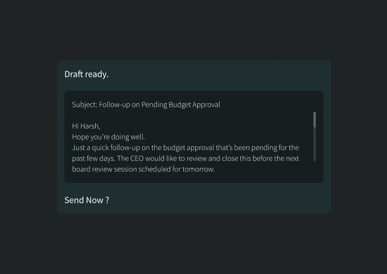 AI email draft