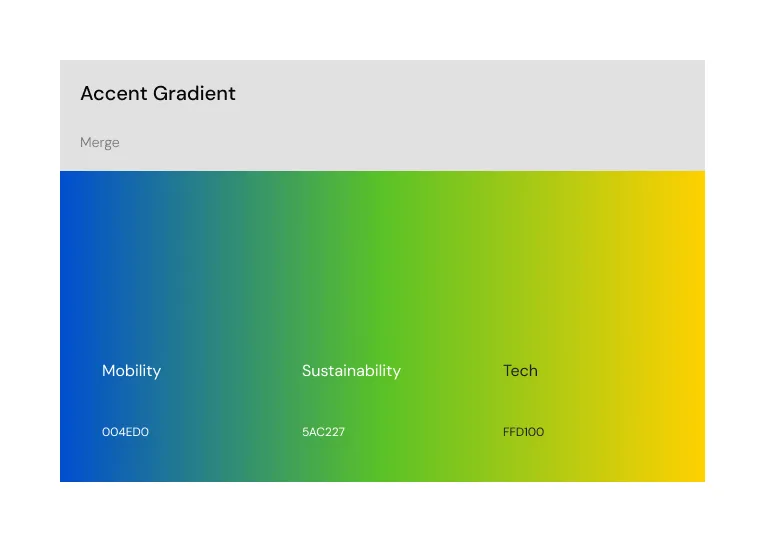 Accent gradient system